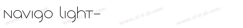 Navigo Light字体转换